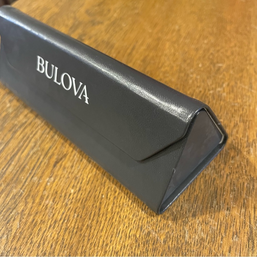 Bulova Triangle Collapsable Foldable Glasses Sunglasses Case